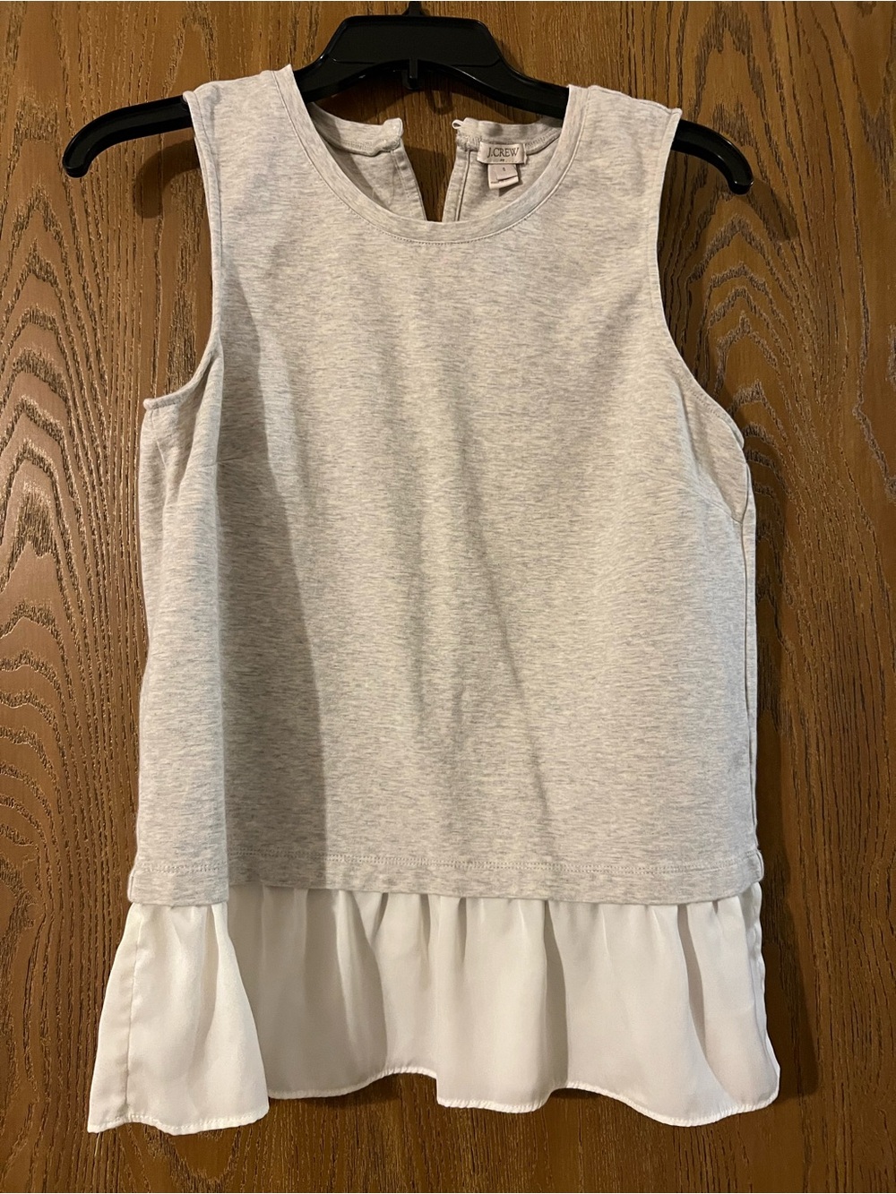 J. Crew Cream and Beige Sleeveless Layered Top